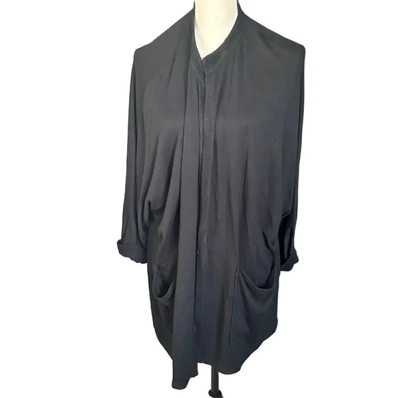7 For All Mankind Black Cardigan Sweater Women's Large‎ - Picture 1 of 5